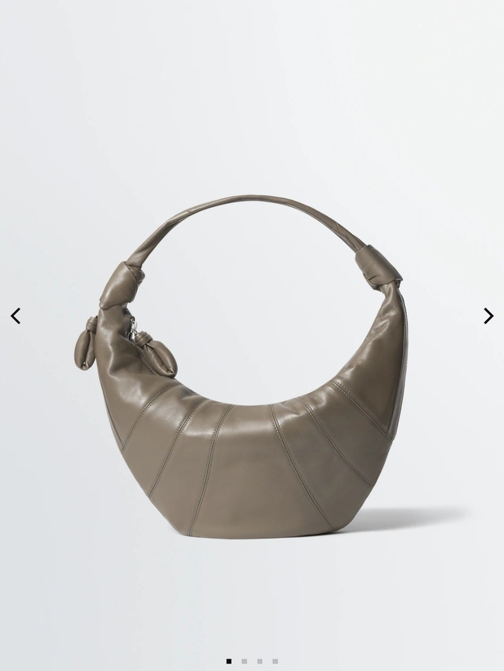 Lemaire Fortune Croissant Bag In Leather